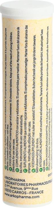 Valeurs nutritives et ingrédients Arkopharma Arkovital Bio Acerola Kautabletten 1000mg (60 pièce(s), Cachets, 191 g)