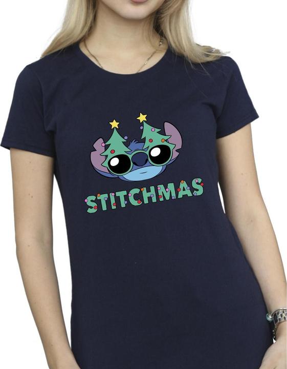 Produktbild Disney Lilo & Stitch Stitchmas Glasses TShirt (S)