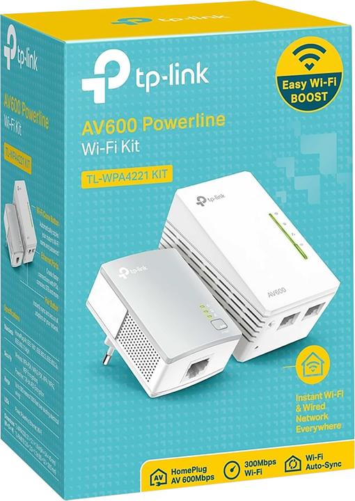 Image du produit TP-Link Courant porteur en ligne TL-WPA4221 KIT (600 Mbit/s)