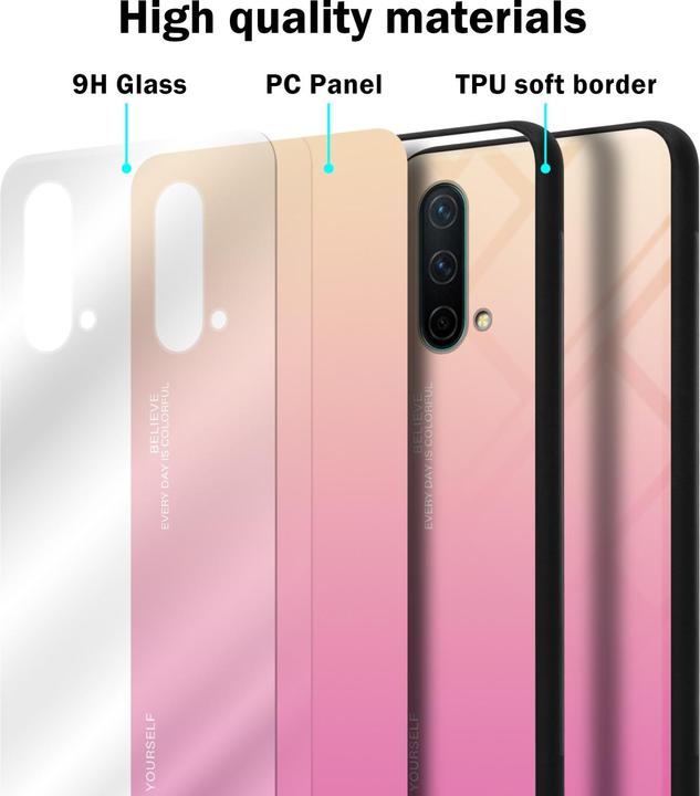 Actual product image Cadorabo TPU 2 colors glass envelope (OnePlus North CE 5G)
