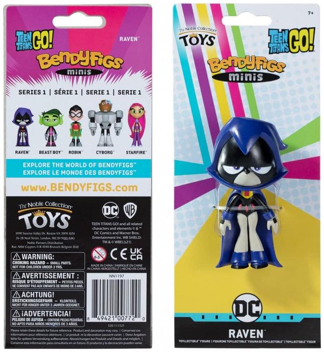 Immagine prodotto Noble Collection DC Comics: Teen Titans Go - Raven Mini Bendyfig