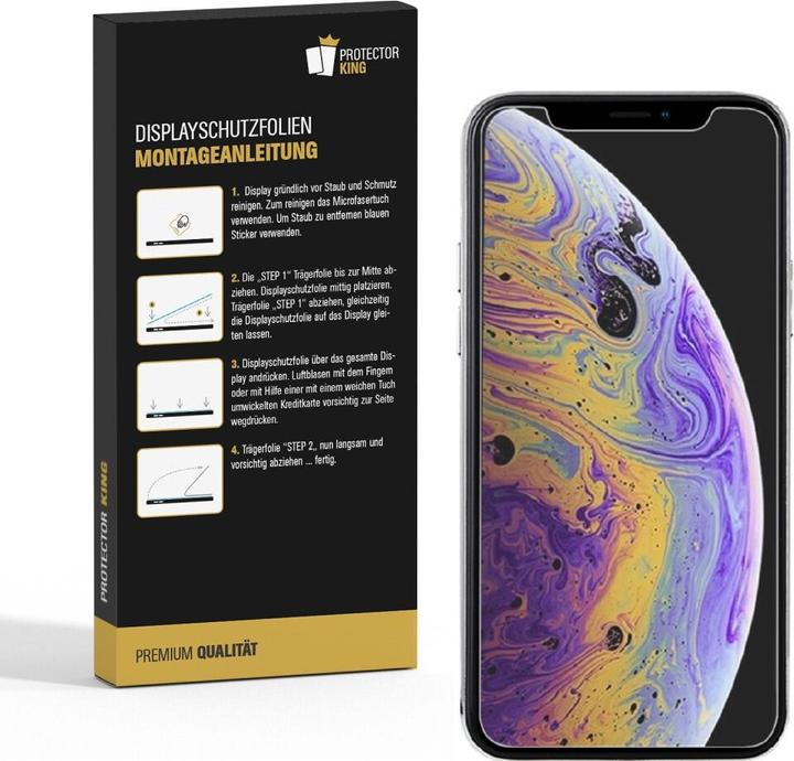 Produktbild Protectorking 2x Panzerfolie Anti-Shock HD Klar (2 Stück, Apple iPhone 11 Pro Max)