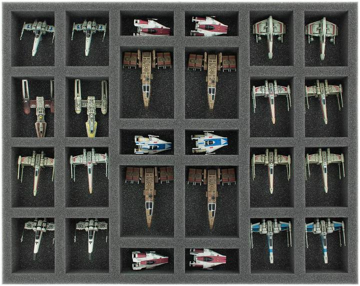 Actual product image Feldherr TRA13 - Transporter for Star Wars X-WING Wave 1 to Wave 13 (Foam material)