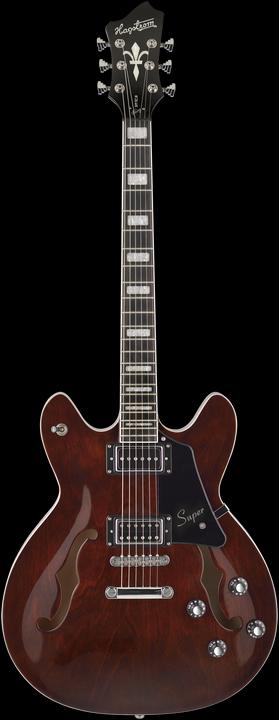 Image du produit Hagstrom Guitare électrique, Super Viking, Transparent Brown