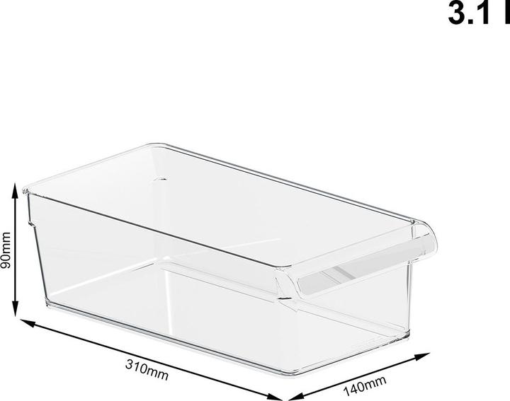 Image du produit Rotho Lot de 3 rangements pour réfrigérateur LOFT