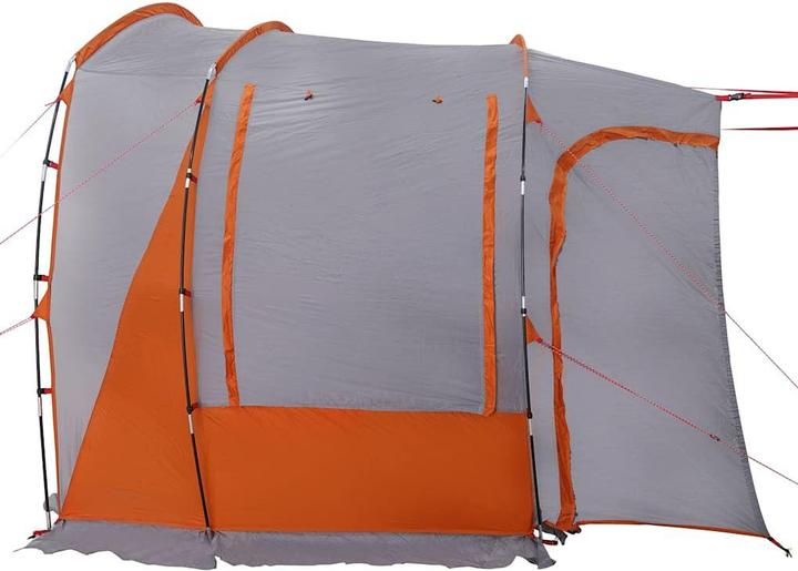 Immagine prodotto VidaXL Tenda per auto 4 persone Grigio e arancione Impermeabile (8.55 kg, 4 persone)