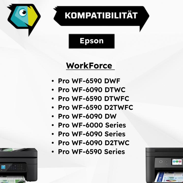 Actual product image Inkadoo Ink Cartridges compatible with Epson C13T907140 / T9071 Ink Cartridge, black Black (FC)