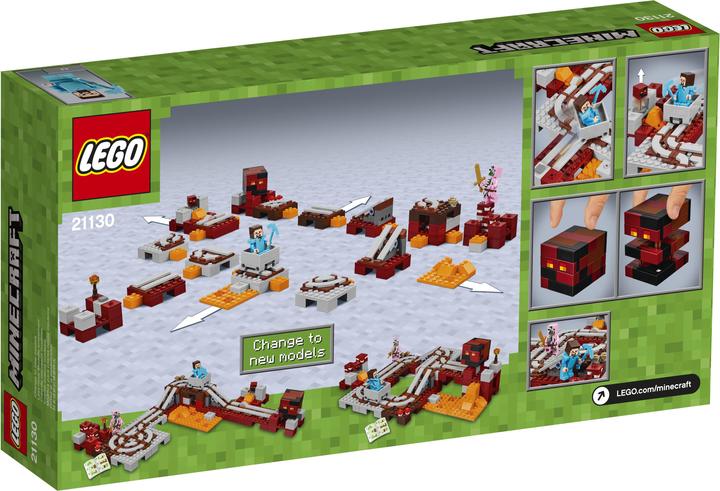 Produktbild LEGO Die Nether-Eisenbahn (21130, LEGO Minecraft)