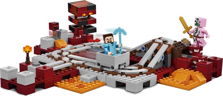 Produktbild LEGO Die Nether-Eisenbahn (21130, LEGO Minecraft)