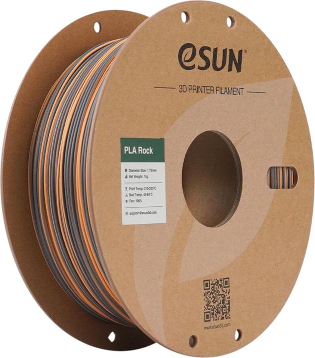 Produktbild eSUN PLA ROCK 1,75mm PEGMATITE 1kg (PLA, 1.75 mm, 1000 g, Grau)
