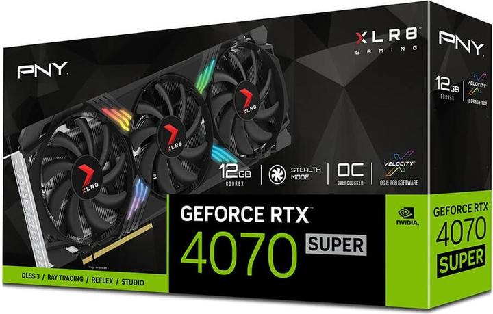 Image du produit PNY GeForce RTX 4070 Super XLR8 VERTO (12 Go)