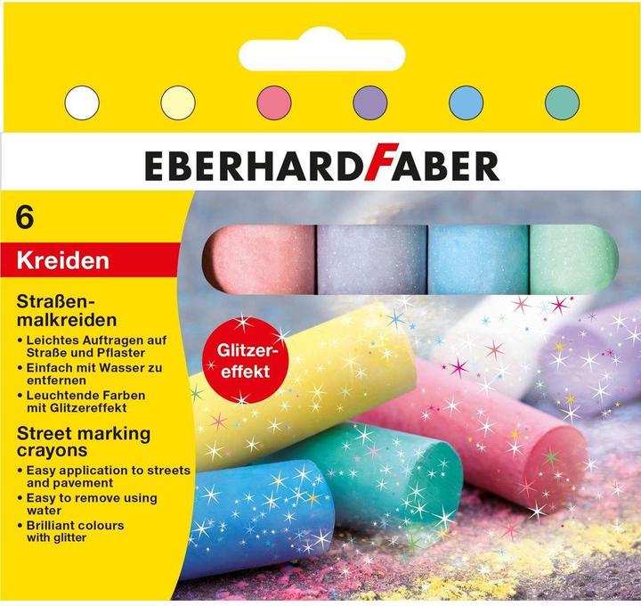 Immagine prodotto EberhardFaber Street Chalk Glitter (Multicolore, 6 x)