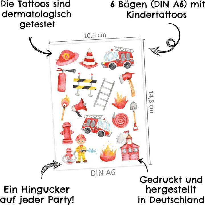 Produktbild Papierdrachen Kindertattoos