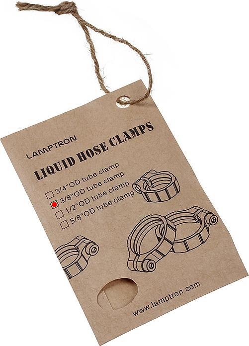Actual product image Lamptron Allen Hose Clamp 10mm (3/8' Silver (1 Fan)