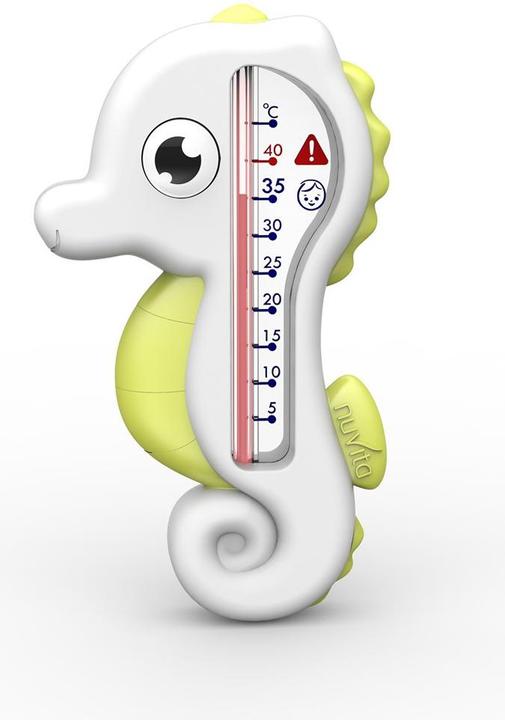 Actual product image Nuvita Bath Thermometer Seahorse green