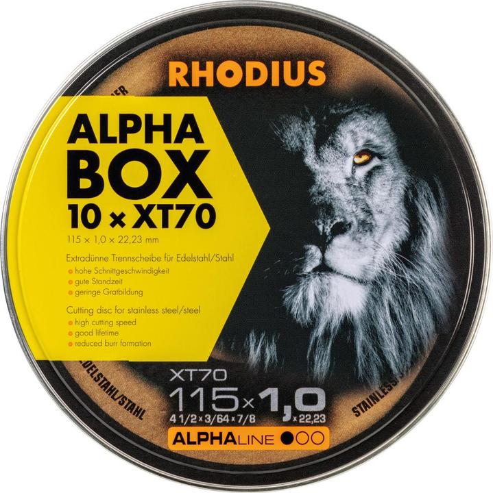 Productafbeelding Rhodius Extra dunne doorslijpschijf XT70 BOX