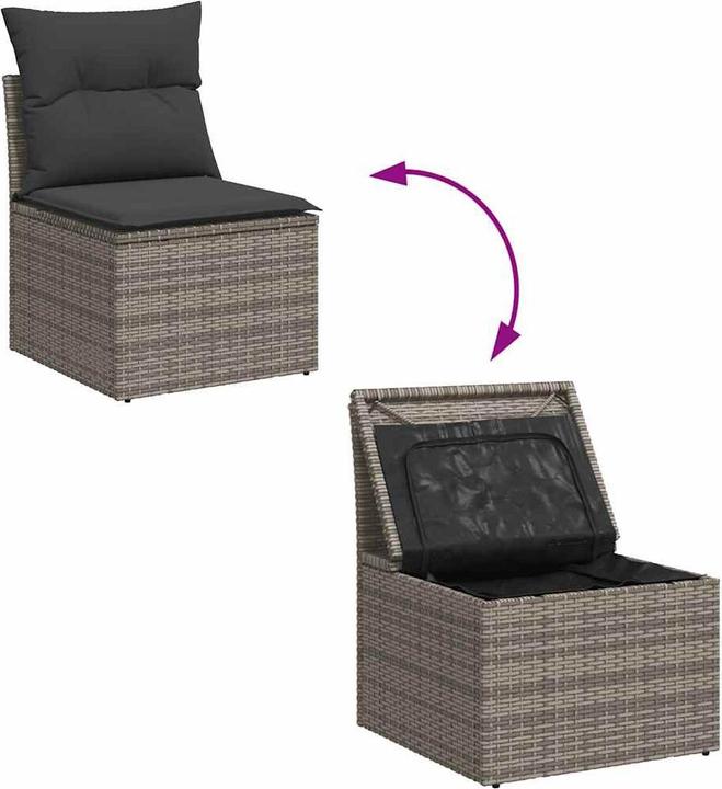 Produktbild VidaXL 10-tlg. Garten-Lounge-Set mit Kissen