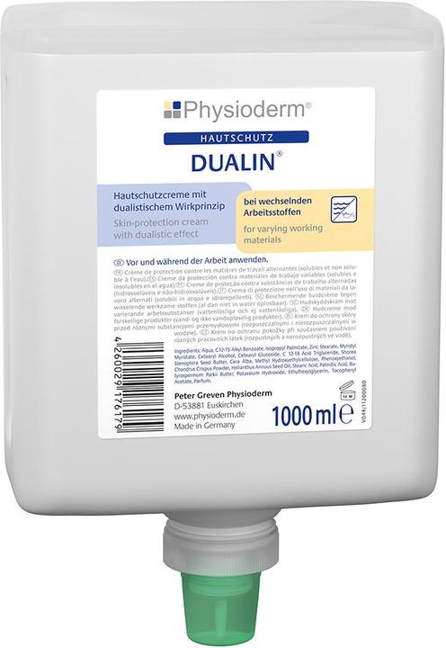 PGP Physioderm Dualin Mineralölfrei 1 L Handcreme, Neptunfl. Hautschutzcreme bei wechselnden Arbeitssto (1000 ml)