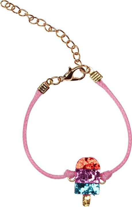 Produktbild Rex London glitzerarmband eis am stiel kind (7 cm, Filz, Metall, Glitzernd, Seil)