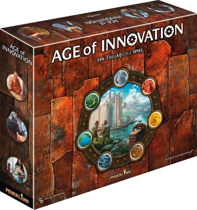 Actual product image Feuerland FEU31024 - Age of Innovation, board game, for 1-5 players, from 14 years (DE edition) (German)