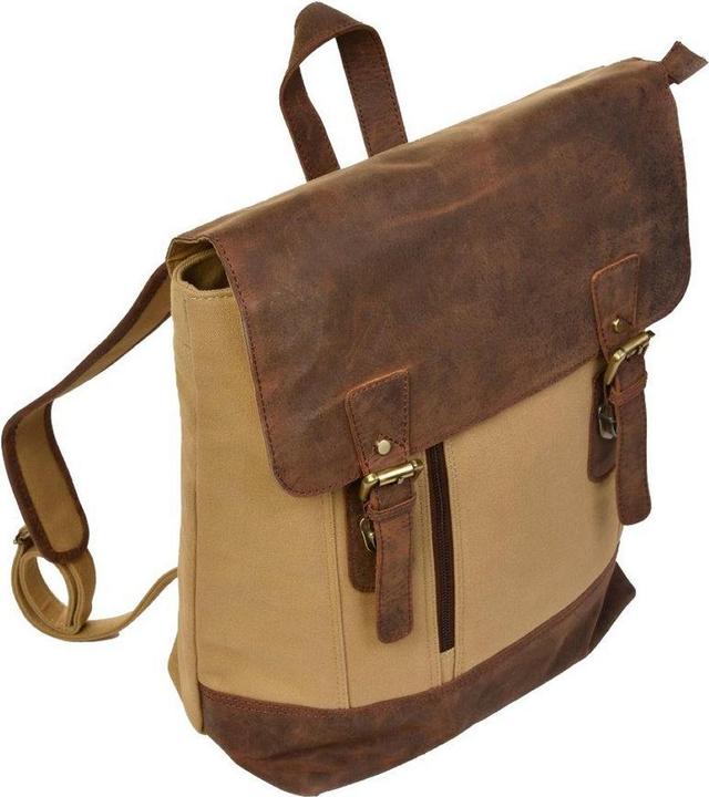 Produktbild Dermata Rucksack aus Canvas/Leder (18 l)