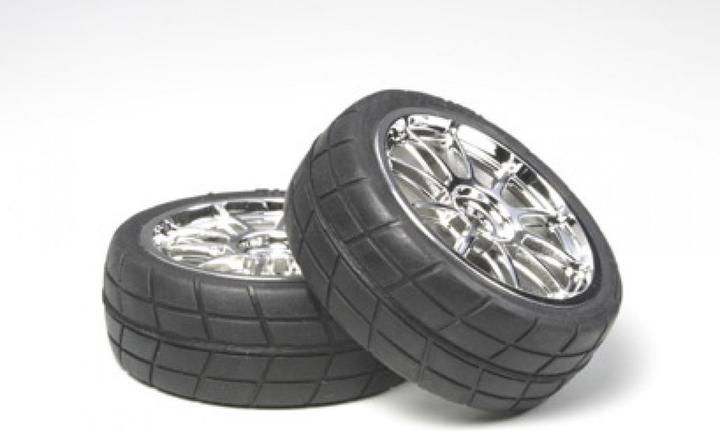 Produktbild Tamiya 10-spoke Mesh Slick Tire (2)
