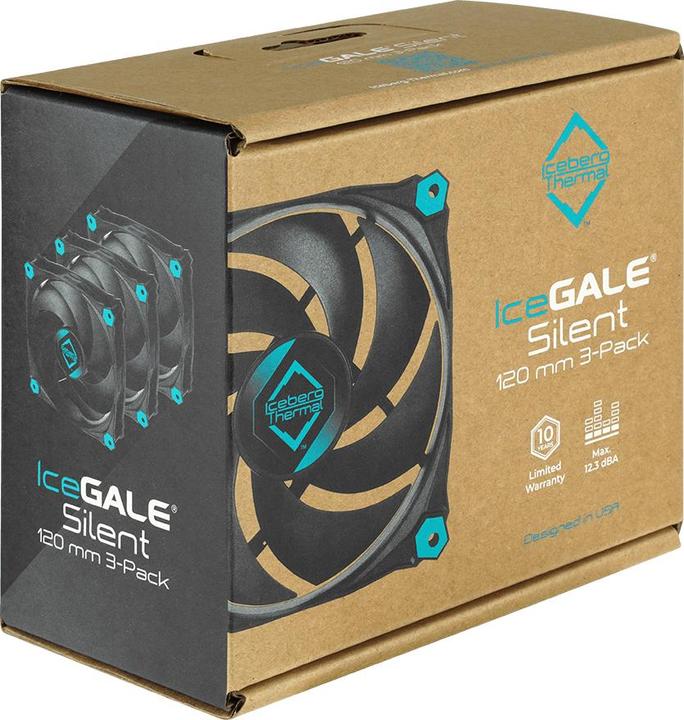 Produktbild Iceberg Thermal IceGALE Silent - (120 mm, 3 x)