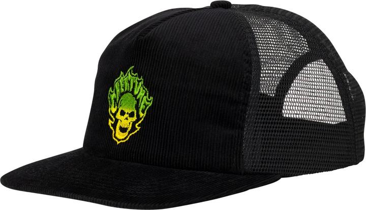 Creature Bonehead Flame Mesh Trucker