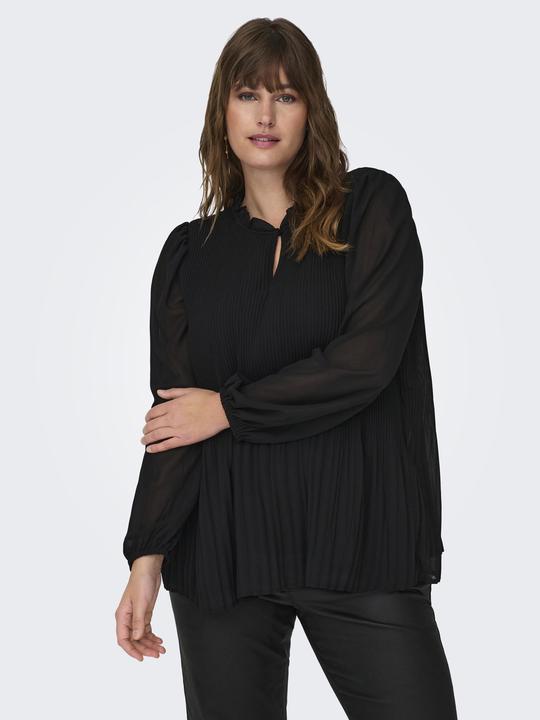 Produktbild Only Normal geschnitten Rundhals Elastische Bündchen Ballonärmel Top Top (48)