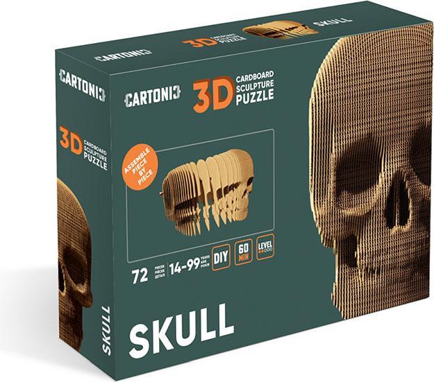 Actual product image Cartonic Skull - 3D cardboard model