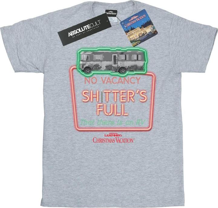 Actual product image National Lampoon´s Vacation Mens Greyscale No Vacancy T-Shirt (XXL)