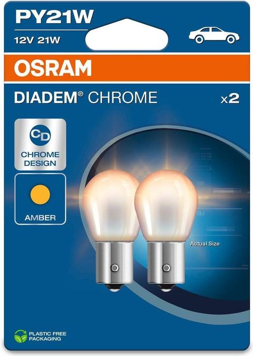 Produktbild Osram 4062172394857 Signal Leuchtmittel Diadem PY21W 21 W 12 V (PY21W)