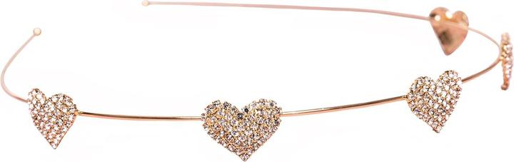 Great Pretenders Haarreif gold mit Herzen