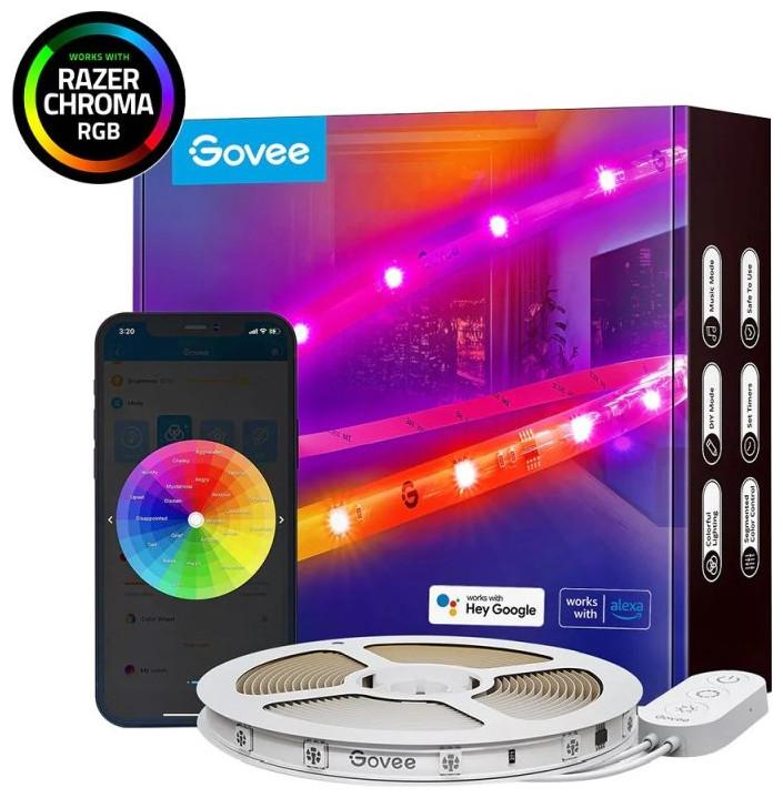 Actual product image Govee RGBIC LED Strip Light (RGBIC, 300 cm, Indoor)