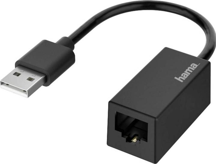 Hama USB-A to (USB 2.0, RJ45 (1x))