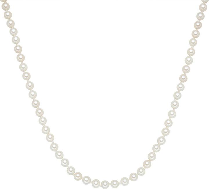 Rafaela Donata Damen Sterling Silber Muschelkernperle silber 45,0 cm Basiskette + 5,0 cm Verlängerung - 30442