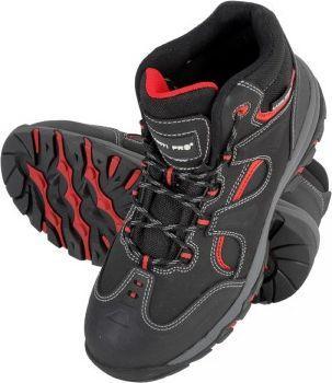 Productafbeelding Lahti Pro Zwarte en rode nubuck schoenen, s3 sra, "40", ce, lahti (S3, 40)