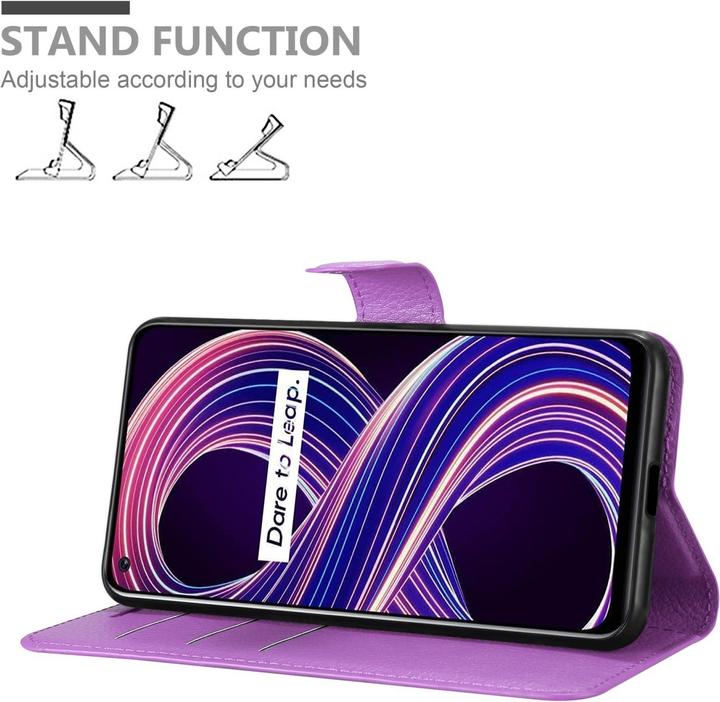 Actual product image Cadorabo Book Stand Case for Realme 8 5G / V13 / Q3 / Q3i / Narzo 30 5G (Realme Narzo 30 5G, Realme V13, Realme Q3i 5G)