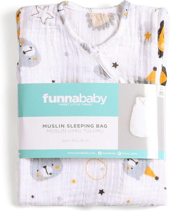 Actual product image Funnababy Sleeping Bag - Circus - Grey - 55 Cm (55 cm)