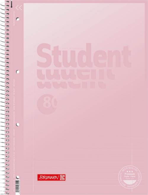 Produktbild 5 Collegeblöcke Student Pastell Lineatur 27 liniert DIN A4 Innen- und Aussenrand (A4, Liniert)