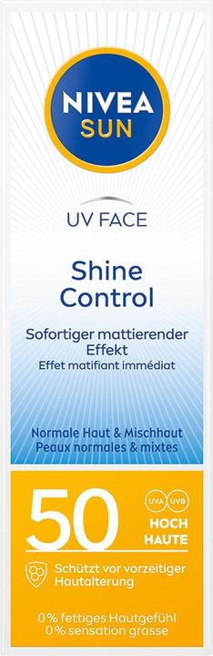 Immagine prodotto NIVEA Sun UV Face Shine Control (Crema solare viso, SPF 50, 50 ml, 69 g)