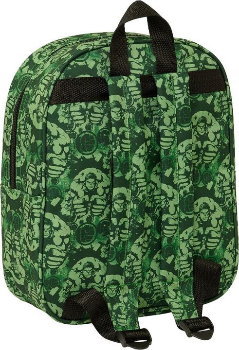 Produktbild Hulk Schulrucksack Schwarz grün 22 x 27 x 10 cm 3D
