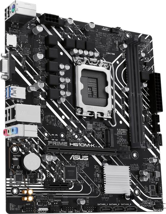 Image du produit ASUS MB PRIME -K Intel,1700,DDR5,mATX (LGA 1700, Intel H610, mATX)