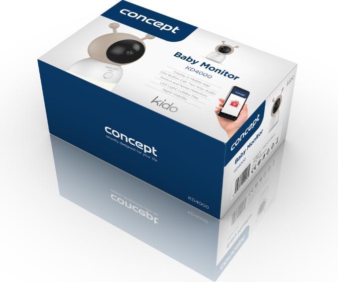 Image du produit Concept Appareil mobile pour nounou KIDO KD4000 (Vidéo et audio, 200 m)