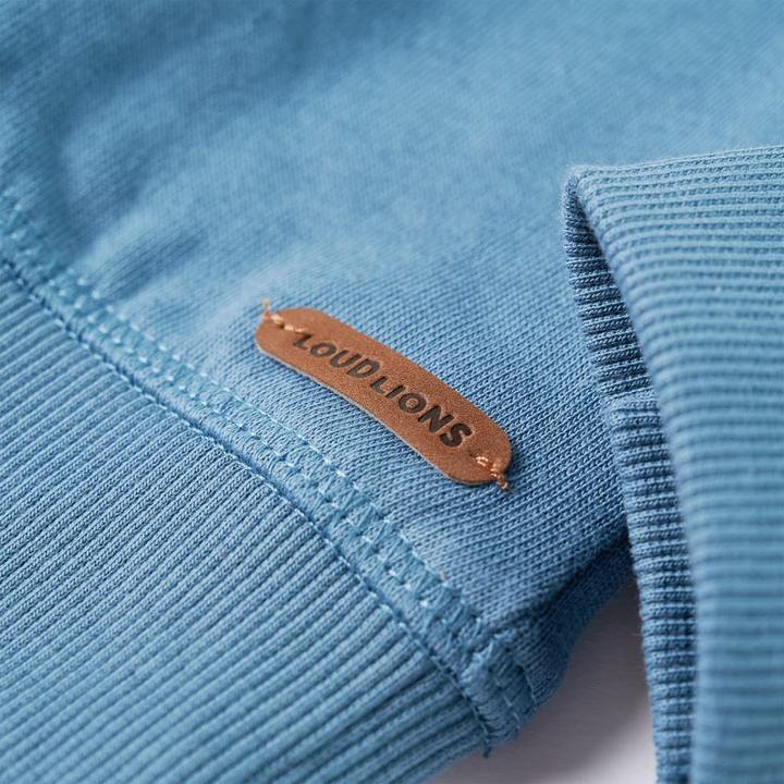Actual product image VidaXL Children's sweatshirt mid blue 104,Material: 92 % cotton. 8 (104)