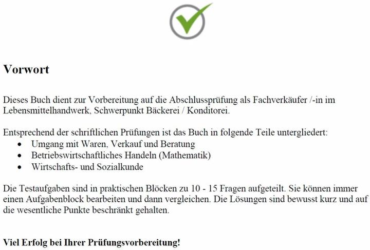 Produktbild Top-Prüfung Fachverkäufer/in im Lebensmittelhandwerk - Schwerpunkt Bäckerei / Konditorei (Deutsch, Claus-Günter Ehlert, 2023)