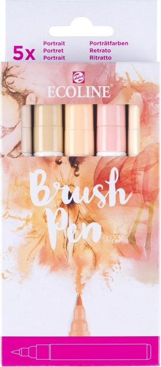 Image du produit Talens Brushpen Ecoline 5er Set, Rose, Largeur de trait : B, Brush (Rose, 1 x)