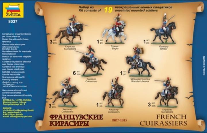 Immagine prodotto 1:72 Hist.Fig.-Set Franz. Cuirassier 1812