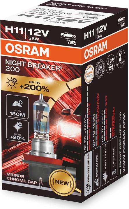 Produktbild Osram Night Breaker 200 H11 (H11)