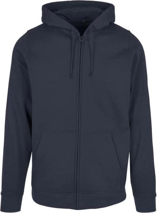 Build Your Brand Hoodie mit durchgehendem Reissverschluss